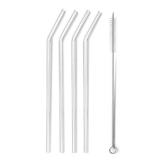 Set 4 Pajitas Reutilizables Cristal