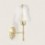 Aplique de Pared Metal y Cristal Stiklu