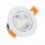 Foco Downlight LED 7W COB Circular Blanco Ø70 mm Blanco Cálido