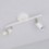 Lámpara de Techo Orientable Aluminio Oasis 2 Focos Blanco