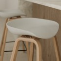Taburete bajo RUTH blanco