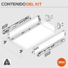 Cajon Tandembox M Kit CON Tablero Fondo 50