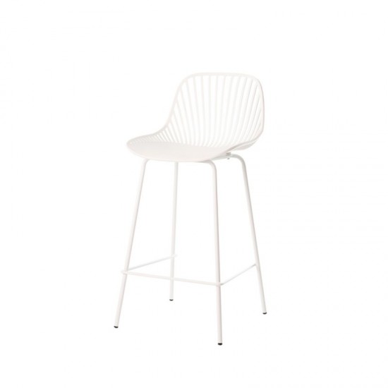 Taburete bajo PEYTON blanco