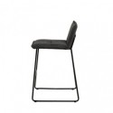 Taburete bajo BRANDON gris oscuro