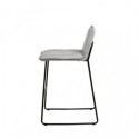 Taburete bajo BRANDON gris claro