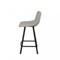 Taburete bajo CLARK gris claro