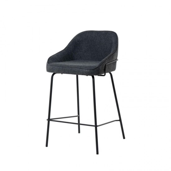 Taburete bajo ARNY gris oscuro