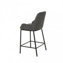 Taburete bajo MILTON gris oscuro