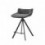 Taburete bajo GARY gris oscuro