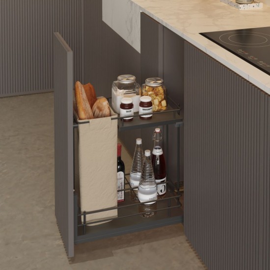 Botellero Panero Extraible Antracita Compact Basal