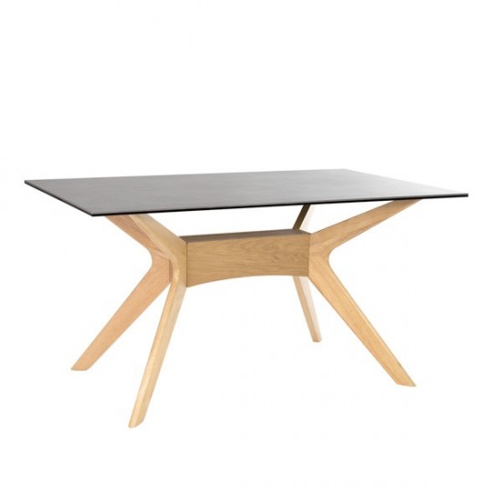 Mesa Fija Eloise Gris/Roble