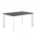 Mesa Ext. Tamara 160 Negro/Blanco