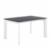 Mesa Ext. Tamara 160 Negro/Blanco
