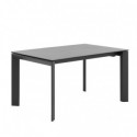 Mesa Ext. Lisa 140 Gris/Negro