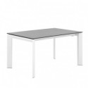 Mesa Ext. Lisa 140 Gris/Blanco