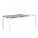 Mesa Ext. Lisa 140 Gris/Blanco