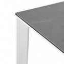 Mesa Ext. Lisa 140 Gris/Blanco