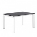 Mesa Ext. Lisa 140 Negro/Blanco