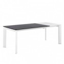 Mesa Ext. Lisa 140 Negro/Blanco