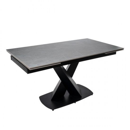 Mesa Extensible Valeri Gris/Negro