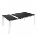 Mesa Ext. Janet 140 Negro/Blanco