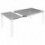 Mesa Ext. Luna 130 Blanco/Negro