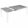 Mesa Ext. Luna 130 Blanco/Negro