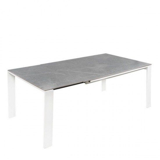 Mesa Ext. Luna 130 Gris/Negro