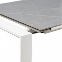 Mesa Ext. Luna 130 Gris/Negro