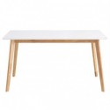Mesa Fija Alice 120 Blanco/Roble