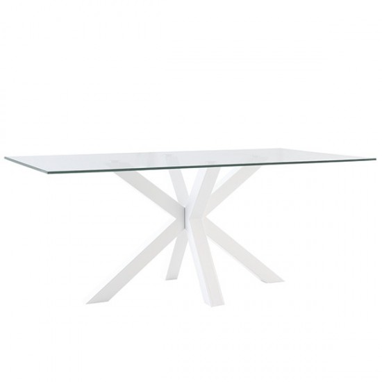 Mesa Fija Demi Cristal/Blanco