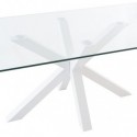 Mesa Fija Demi Cristal/Blanco
