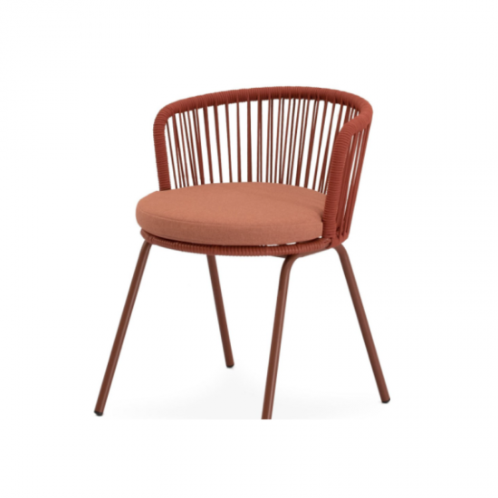 Silla de exterior VILMA terracota