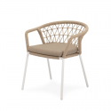 Silla de exterior SOLENE blanco