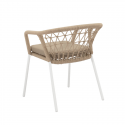 Silla de exterior SOLENE blanco