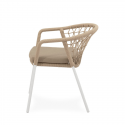 Silla de exterior SOLENE blanco