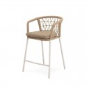 Taburete de exterior EDWIN blanco
