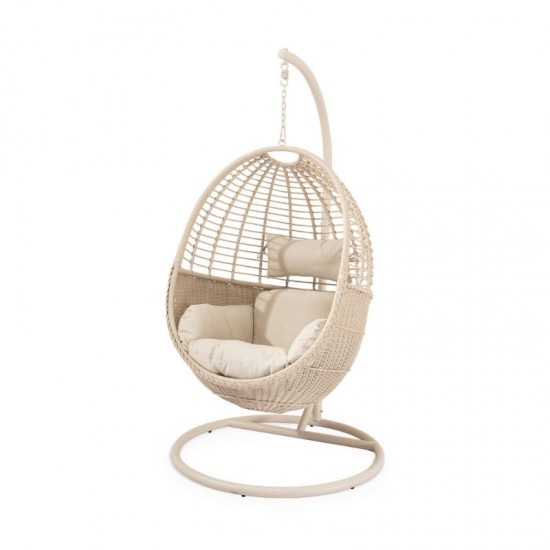 Sillón colgante de exterior HANNOVER beige