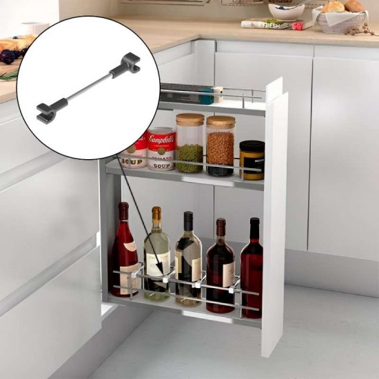 Separadores de Botellas Acero Cromado Compact (4 uds)