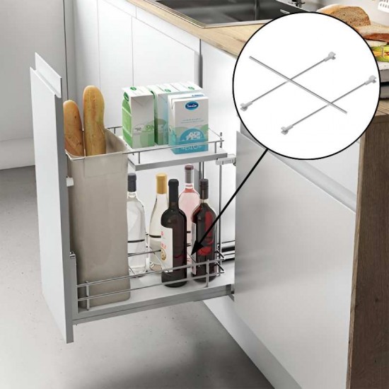 Separador Botellero Panero Cromo Compact