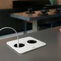 Modulo de Enchufes Twist 2 Rectangular Blanco