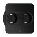 Modulo de Enchufes Twist 2 Rectangular Negro