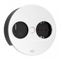 Modulo de Enchufes Twist 2 Redondo Blanco