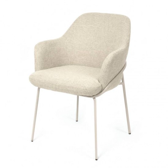 Silla Abigail Beige con Pata Beige