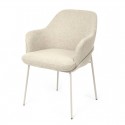 Silla Abigail Beige con Pata Beige