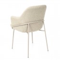 Silla Abigail Beige con Pata Beige