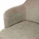 Silla Abigail Taupe con Patas Beige