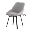 Silla Amelie Gris Claro