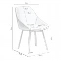 Silla Amelie Gris Oscuro