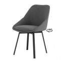 Silla Amelie Gris Oscuro